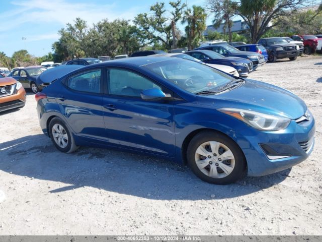 KMHDH4AE3GU607343 Hyundai ELANTRA SE