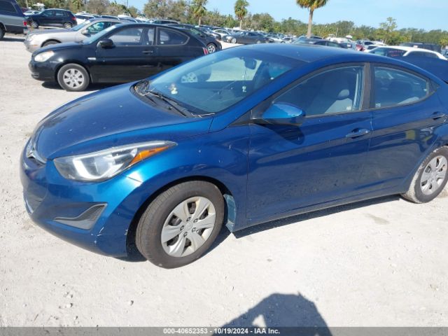 KMHDH4AE3GU607343 Hyundai ELANTRA SE