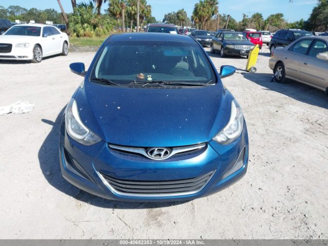 KMHDH4AE3GU607343 Hyundai ELANTRA SE