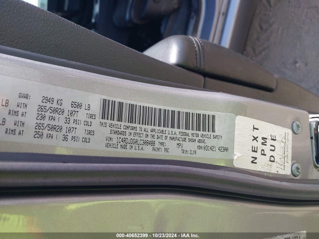 1C4RDJDG0LC308488 Dodge Durango Gt Plus Awd