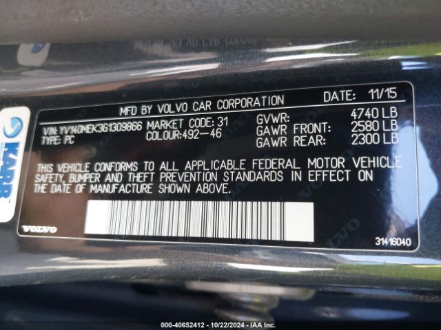YV140MEK3G1309866 Volvo V60 T5 Drive-e Premier