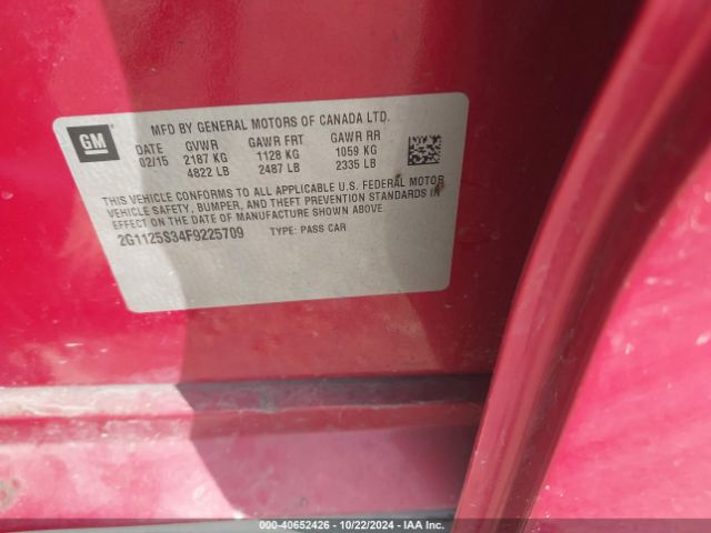 2G1125S34F9225709 Chevrolet Impala 2lt