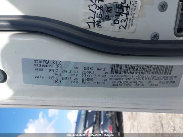 3C4NJCCB6JT405978 Jeep Compass Limited Fwd