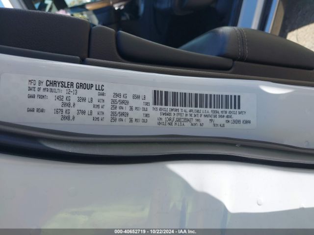 1C4RJFJG8EC359427 Jeep Grand Cherokee Summit
