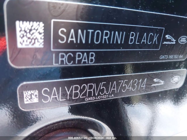 SALYB2RV5JA754314 Land Rover Range Rover Velar P380 S