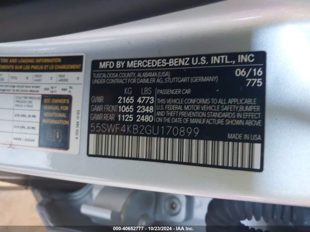 55SWF4KB2GU170899 Mercedes-Benz C 300 4matic/luxury 4matic/sport 4matic