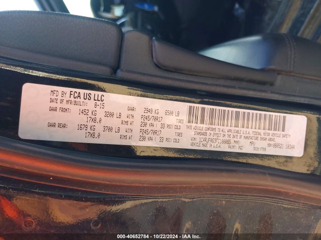 Jeep Grand Cherokee Laredo 2015 1C4RJFAG3FC100085 Image 9