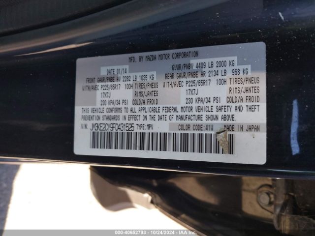 JM3KE2CY9F0431525 Mazda Cx-5 Touring