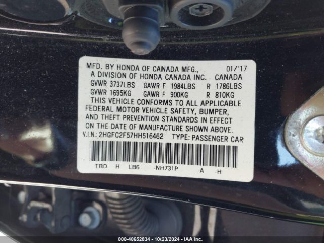 2HGFC2F57HH516462 Honda Civic Lx