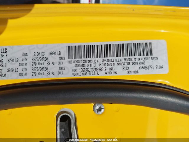 1C6RR6LT3GS368510 RAM 1500 Lone Star