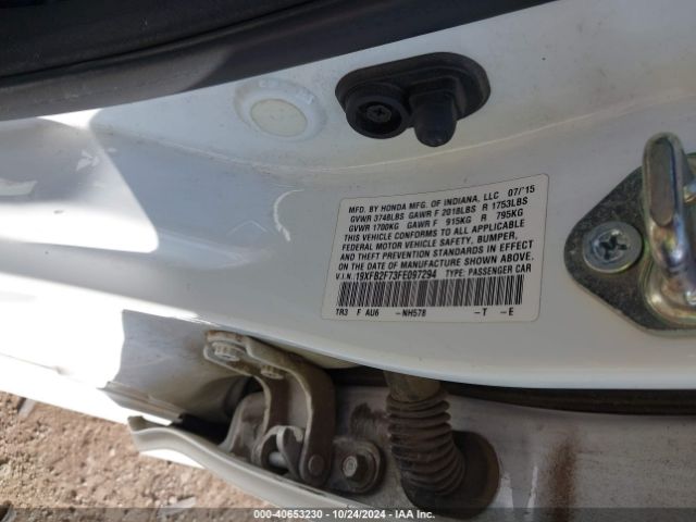 19XFB2F73FE097294 Honda CIVIC SE
