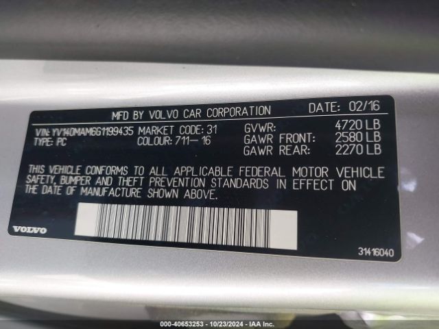 YV140MAM6G1199435 Volvo S80 T5 Drive-e Platinum