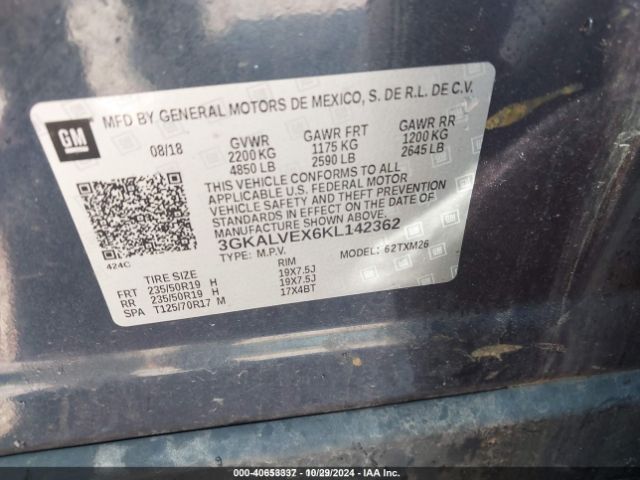 3GKALVEX6KL142362 GMC Terrain Slt