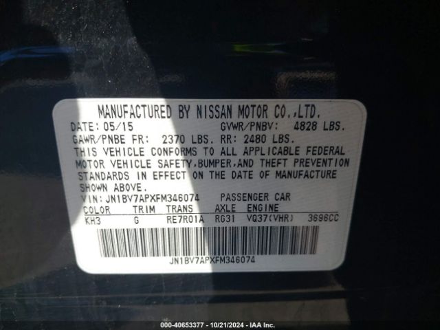 JN1BV7APXFM346074 Infiniti Q50 Premium