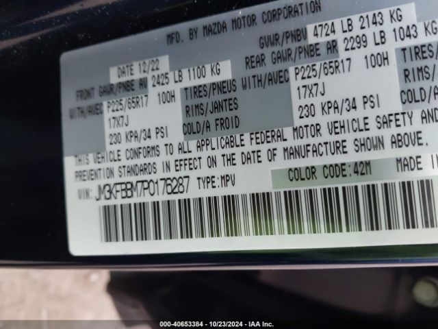 JM3KFBBM7P0176287 Mazda Cx-5 2.5 S Select