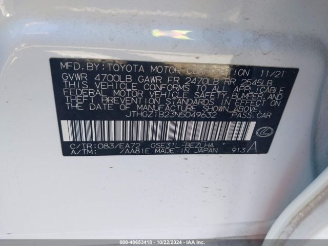 JTHGZ1B23N5049632 Lexus Is 350 F Sport