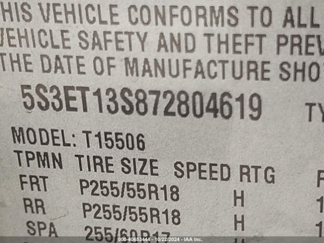 2007 SAAB 9-7X 5S3ET13S872804619 Photo 8