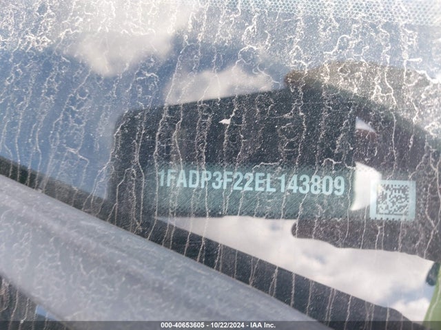 Ford FOCUS SE 2014 1FADP3F22EL143809 Image 9