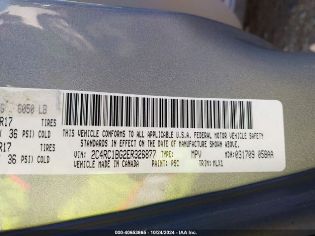 2C4RC1BG2ER326877 Chrysler Town & Country Touring