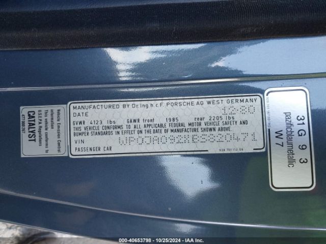 1981 PORSCHE 928 WP0JA092XBS820471 Photo 8