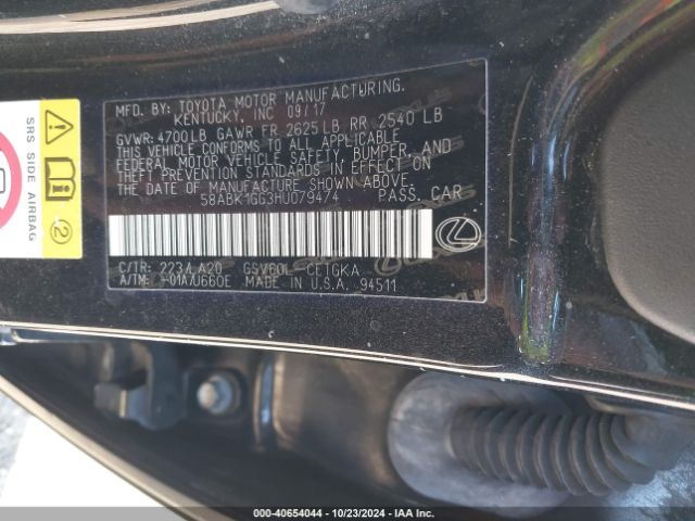 58ABK1GG3HU079474 Lexus ES 350