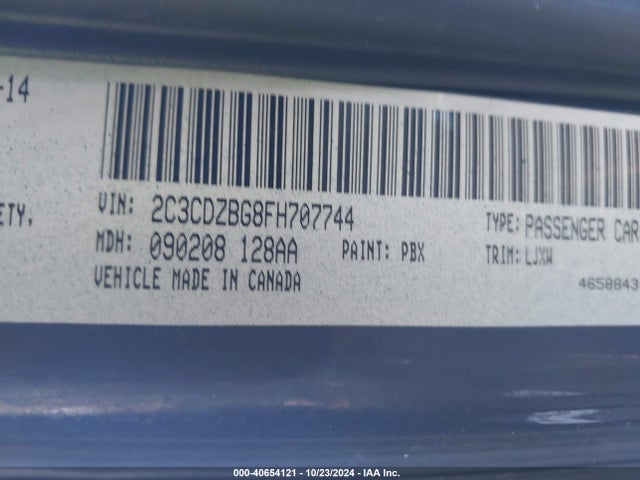 Dodge Challenger Sxt Plus 2015 2C3CDZBG8FH707744 Image 9