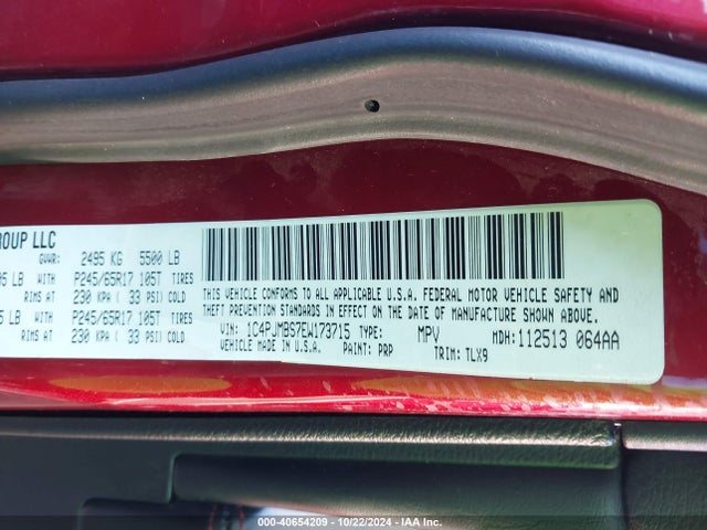 1C4PJMBS7EW173715 Jeep Cherokee Trailhawk