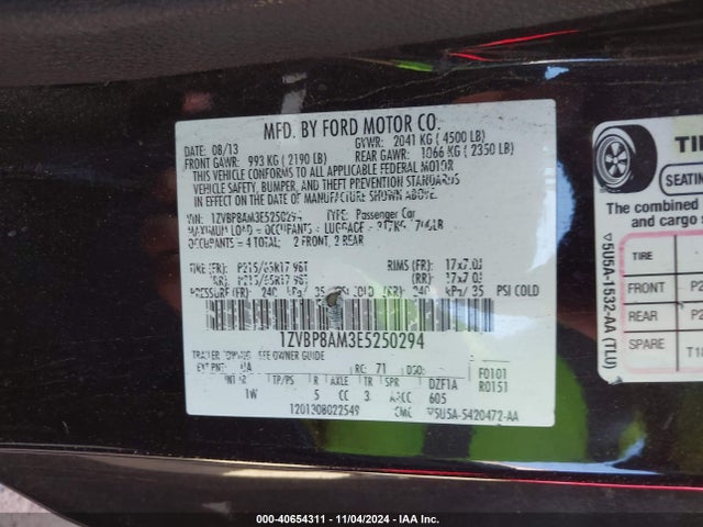 Ford Mustang V6 2014 1ZVBP8AM3E5250294 Image 9