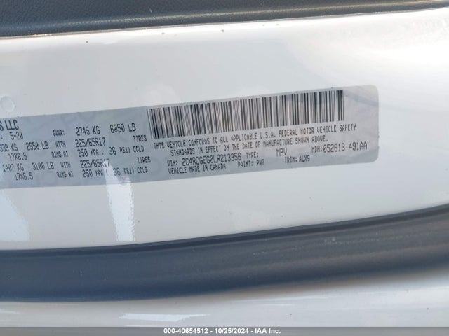 2C4RDGEG0LR213356 Dodge Grand Caravan Gt