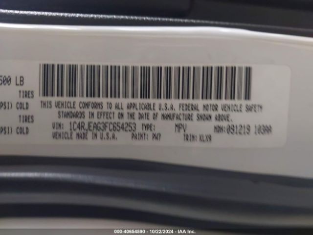 1C4RJEAG3FC654253 Jeep Grand Cherokee Altitude