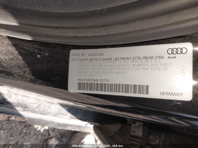 WAUF2AFC9HN103716 Audi A6 3.0t Premium Plus