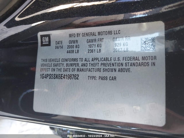 1G4PS5SK6E4198762 Buick Verano Leather Group