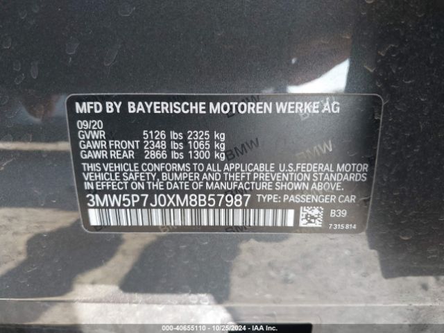 3MW5P7J0XM8B57987 BMW 3 Series 330e