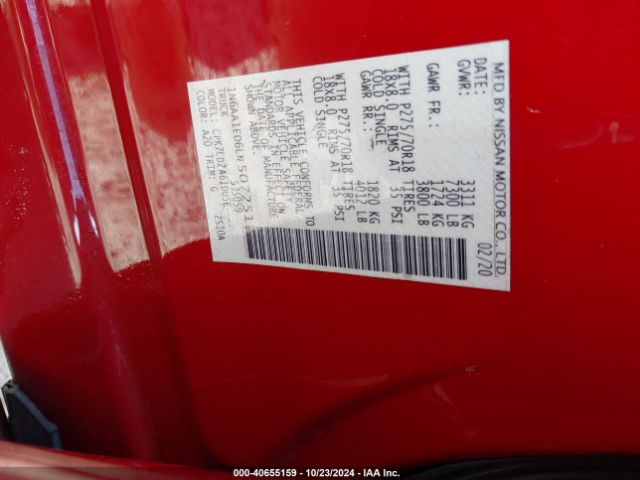 1N6AA1ED6LN507251 Nissan Titan Pro-4x 4x4