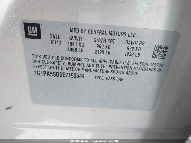 Chevrolet Cruze Ls Auto 2014 1G1PA5SG9E7199544 Image 20