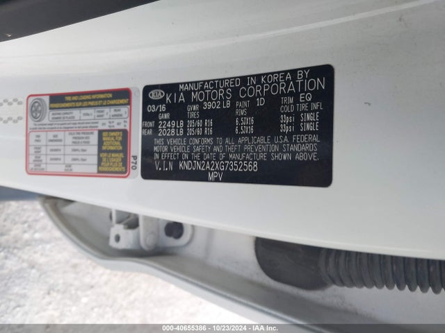 KIA Soul 2016 KNDJN2A2XG7352568 Image 9