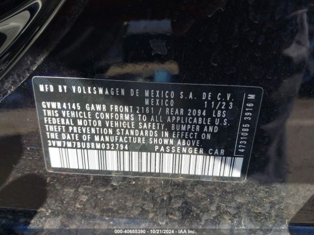 3VW7M7BU8RM032794 Volkswagen Jetta 1.5t Se