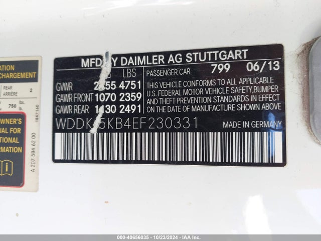 WDDKJ5KB4EF230331 Mercedes-Benz E 350