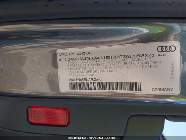 WAUENAF49JA162547 Audi A4 2.0t Premium/2.0t Tech Premium