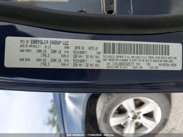 1C4NJDBB5ED625177 Jeep Compass Sport