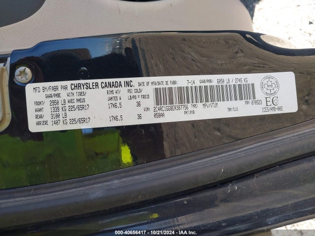 2C4RC1GG8ER387756 Chrysler Town & Country Limited