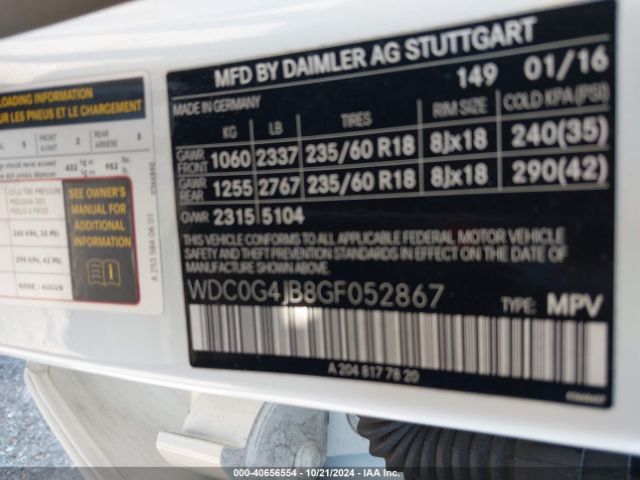 WDC0G4JB8GF052867 Mercedes-Benz GLC 300