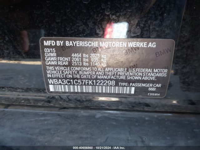 WBA3C1C57FK122298 BMW 328I