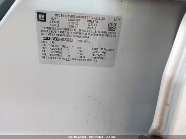 2GKFLVEK0F6323963 GMC Terrain Sle-1