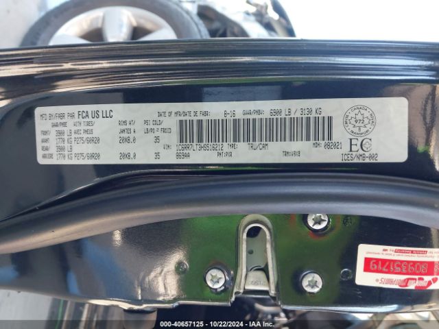 1C6RR7LT3HS516212 RAM 1500 Slt