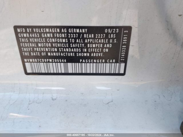 2023 VOLKSWAGEN GOLF R WVWBB7CD9PW205544 Photo 8