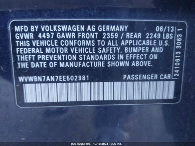 WVWBN7AN7EE502981 Volkswagen Cc 2.0t R-line