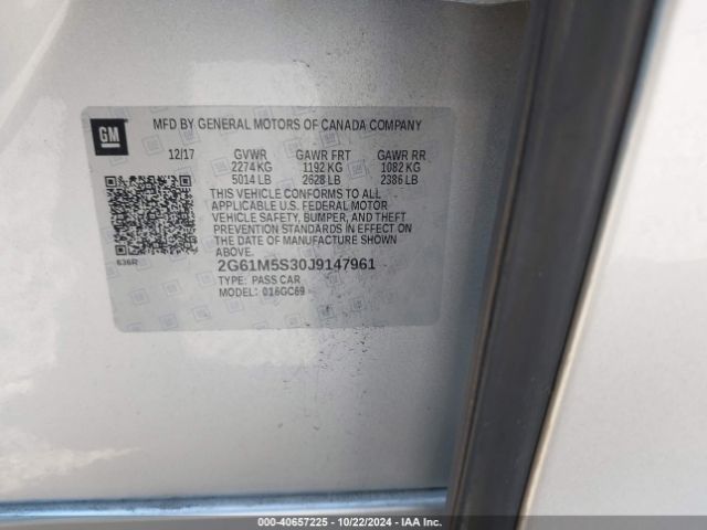 2G61M5S30J9147961 Cadillac XTS LUXURY