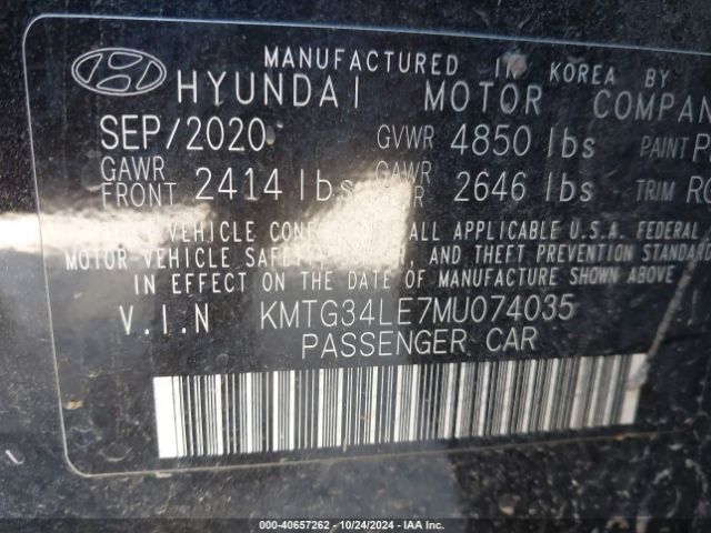 KMTG34LE7MU074035 Genesis G70 3.3t Rwd
