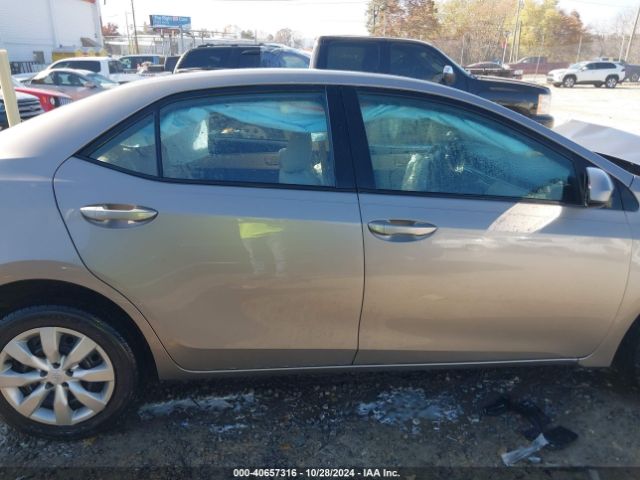2T1BURHE2EC105167 Toyota COROLLA LE